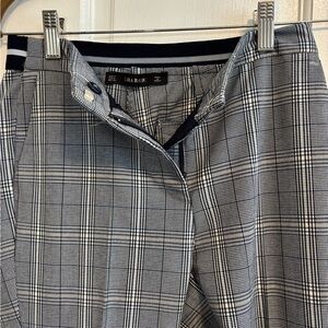 Zara navy elastic  Plaid Pants